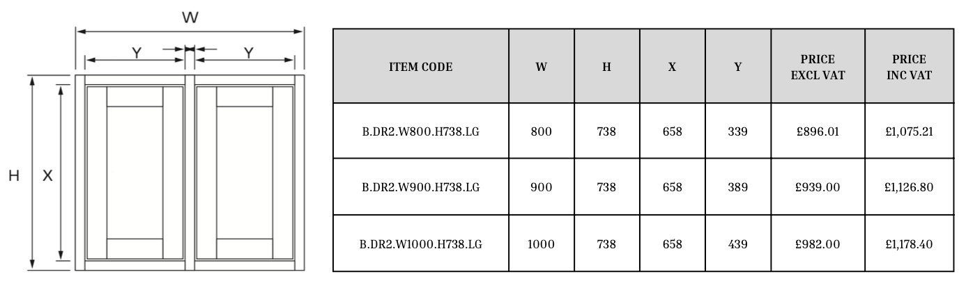Double Door Base Cabinet