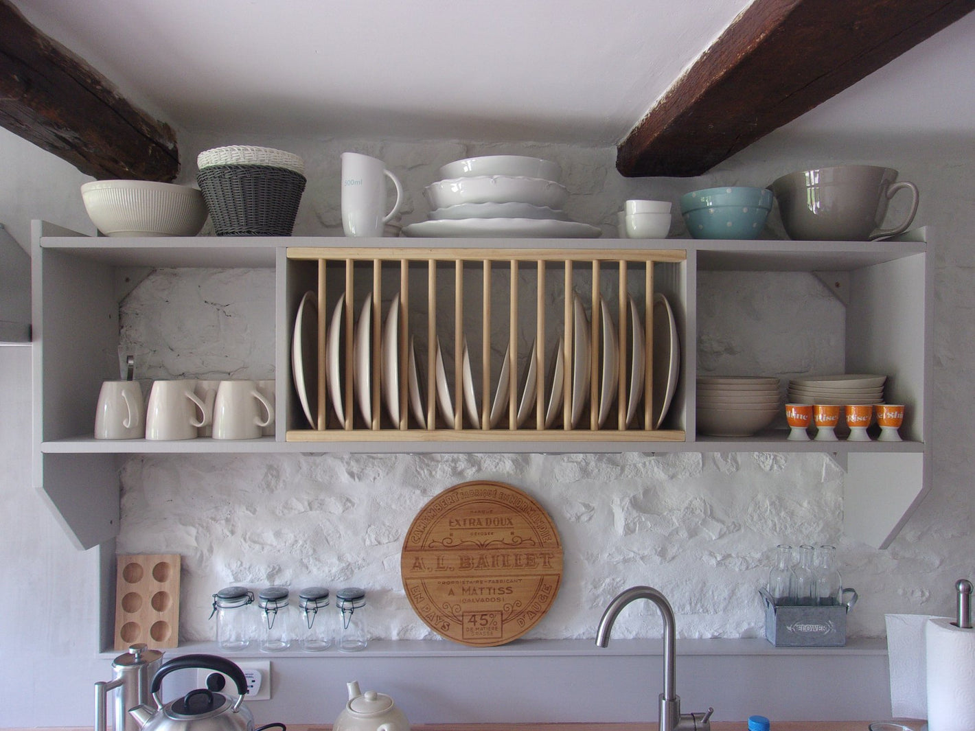 Sustainable Kitchen - Solid Pine Plate Rack