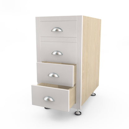 Four Drawer Base Cabinet - Slab