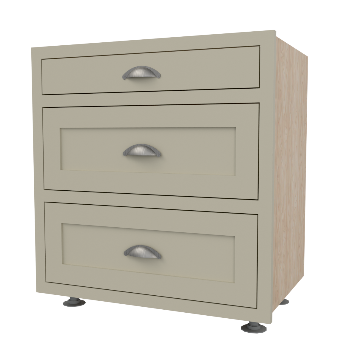 Base 3 Drawers SHAKER