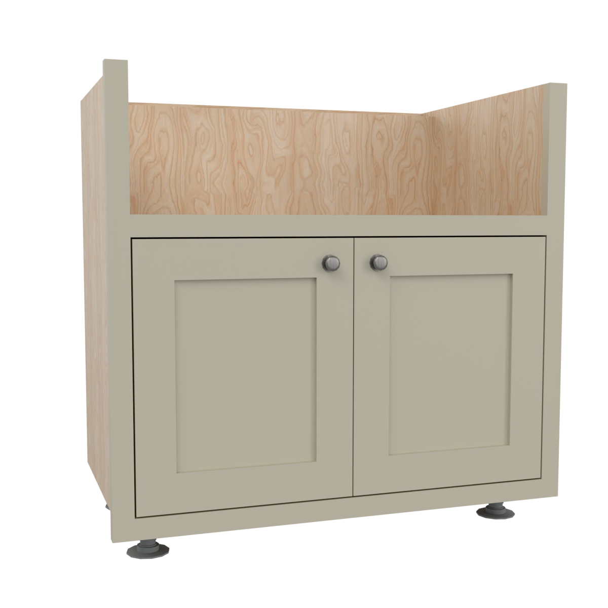 876 Base Double Belfast Sink 2 door