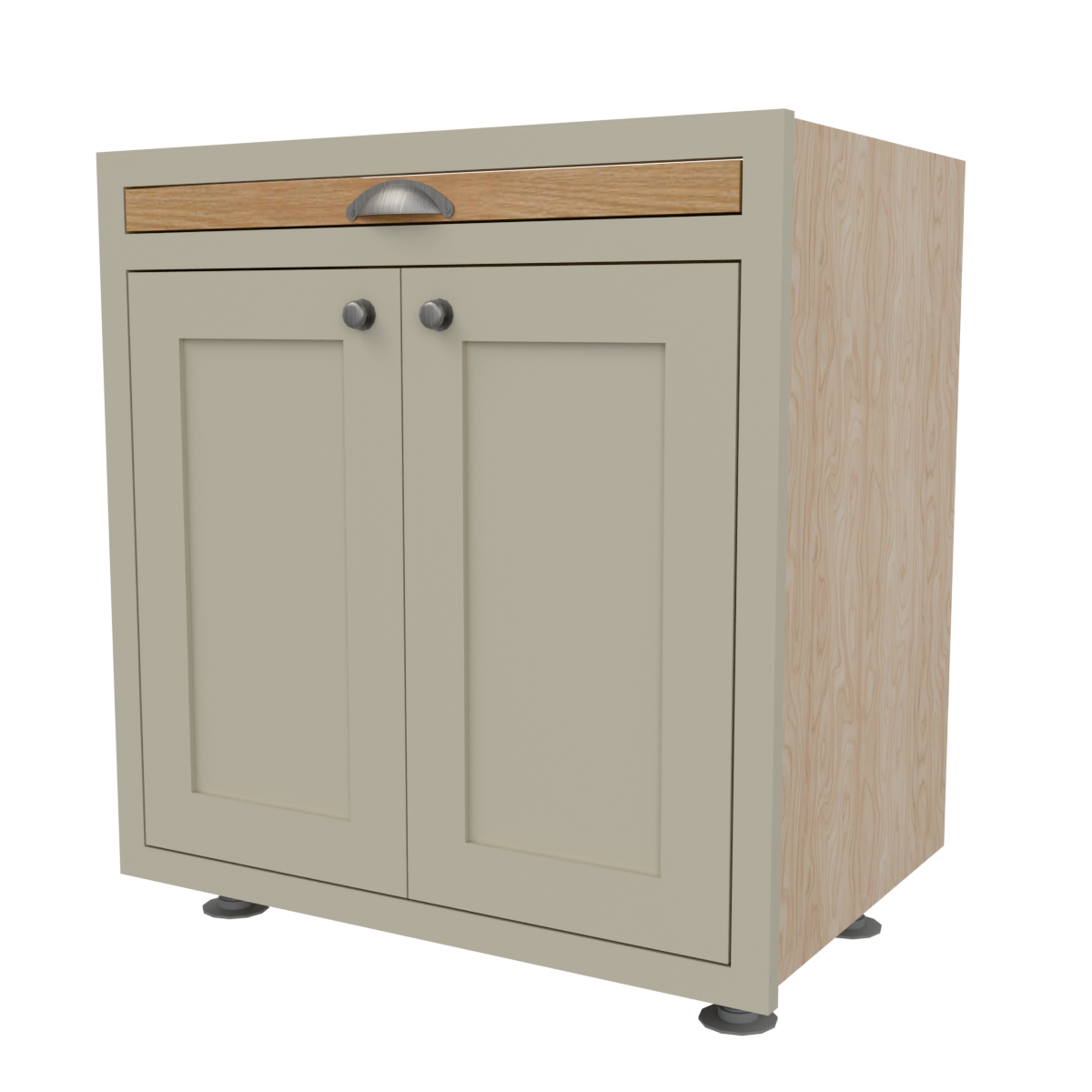 Base Solid Oak Chopping Board over 2 Door