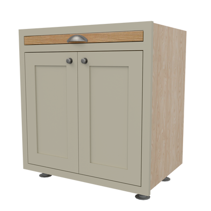 Base Solid Oak Chopping Board over 2 Door