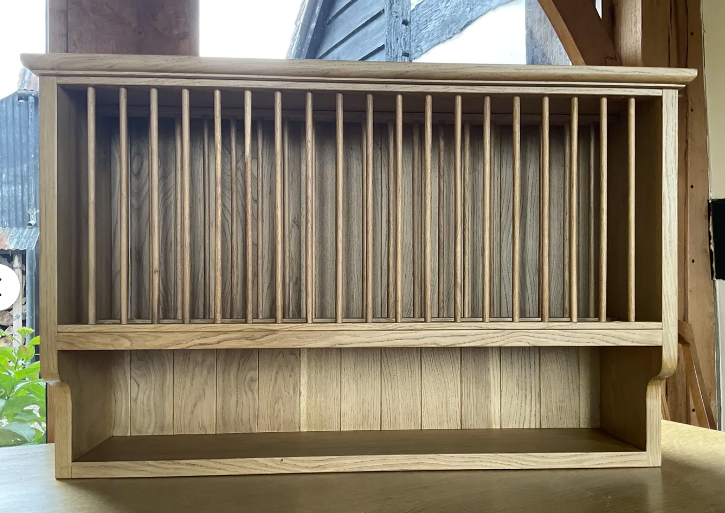 Solid Oak Plate Rack – Fine Wood Kitchens Ltd