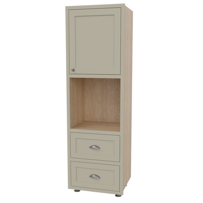 Tall Appliance Housing Single Integrated Oven Door Above 2 x Drawers Below