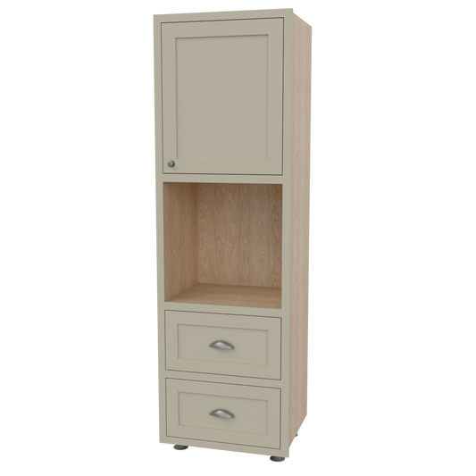 Tall Appliance Housing Single Integrated Oven Door Above 2 x Drawers Below
