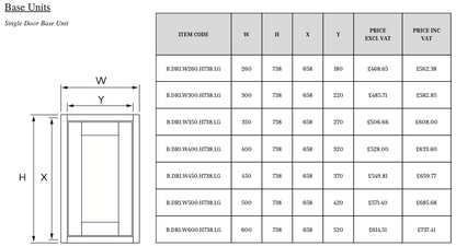 Single Door Base Cabinet